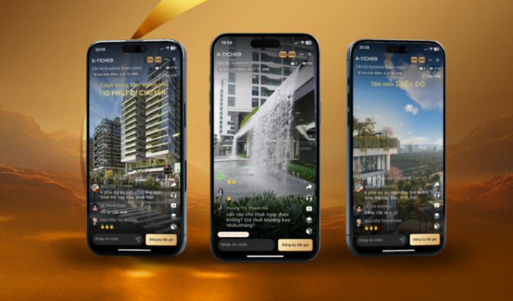 Sunshine sử dụng trợ lý ảo livestream bán hàng.